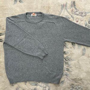 Cashmere sweater (crew neck) XL, gray